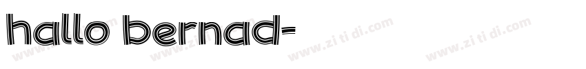 hallo bernad字体转换